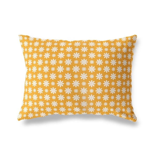 FLOWER SHOWER ORANGE Lumbar Pillow By Kavka Designs