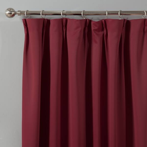 Shop Aurora Home Pleated 84 Inch Blackout Curtain Pair 42 X 84
