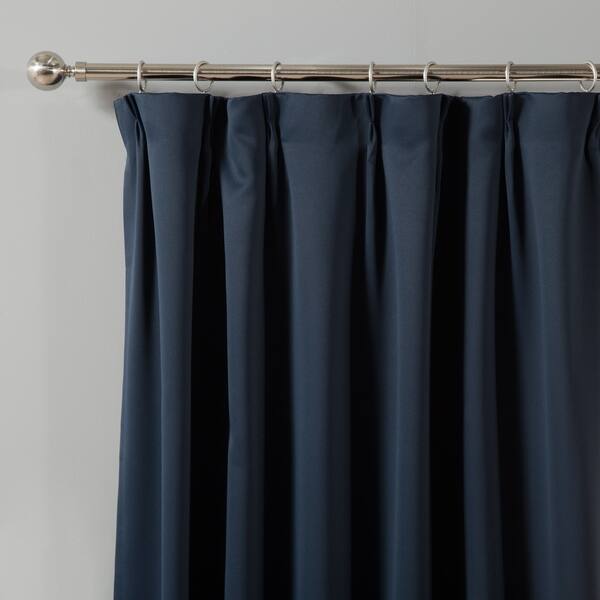 Shop Aurora Home Pleated 84 Inch Blackout Curtain Pair 42 X 84
