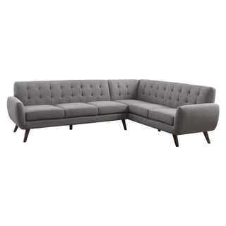 Best Quality Furniture Tufted Faux Crystal L-Shaped Right Facing Sofa - On  Sale - Bed Bath & Beyond - 30894019