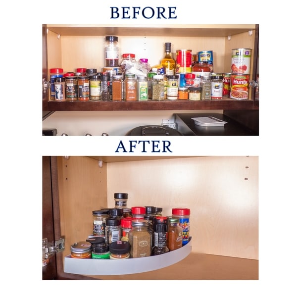 pantry cabinet with spice rack