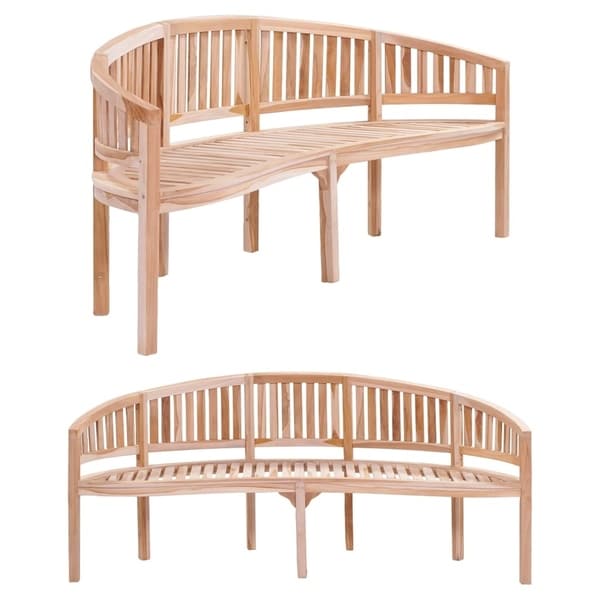 Banana Bench 78.7" Solid Teak
