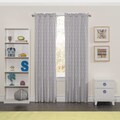 Eclipse Super Star Blackout Window Curtain Panel in Grey - 42 x 84 - (As Is Item)