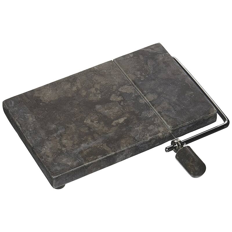 Creative Home Natural Charcoal Marble 5" x 8" Cheese Slicer Butter Cutter