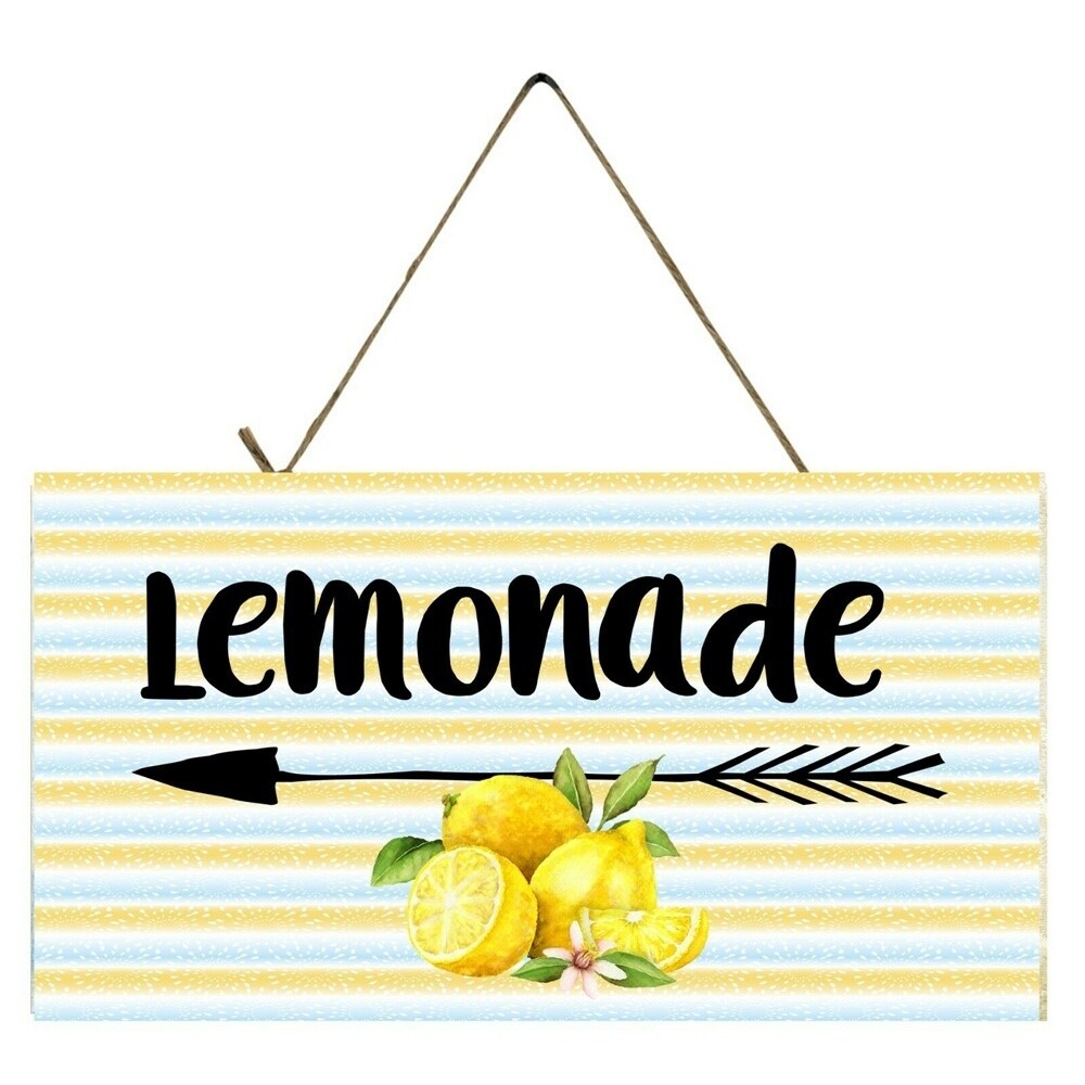 Lemonade Printed Handmade Wood Sign