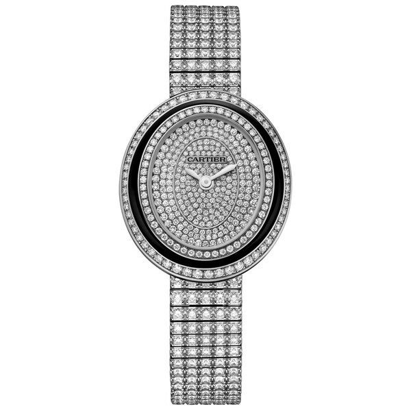 full diamond cartier watch