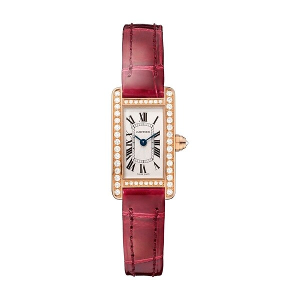 red leather watch