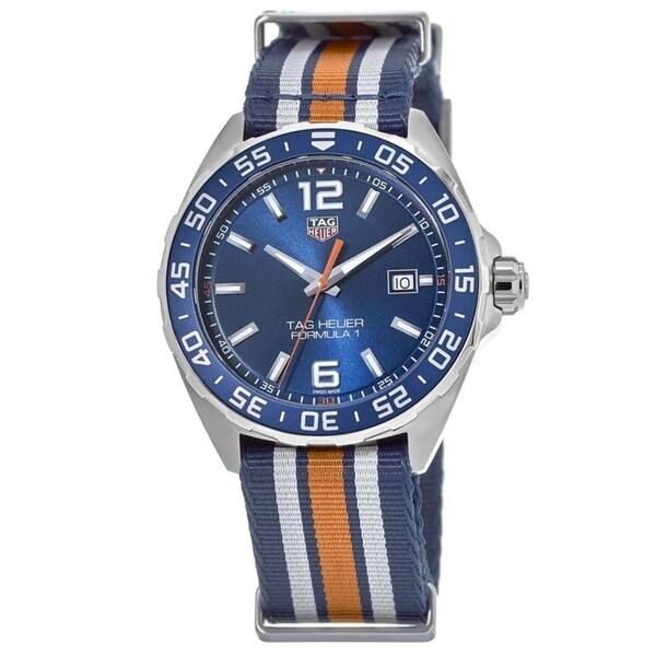 Shop Tag Heuer Men S Waz1010 Fc8196 Formula 1 Multicolored Fabric Watch On Sale Overstock 30380038