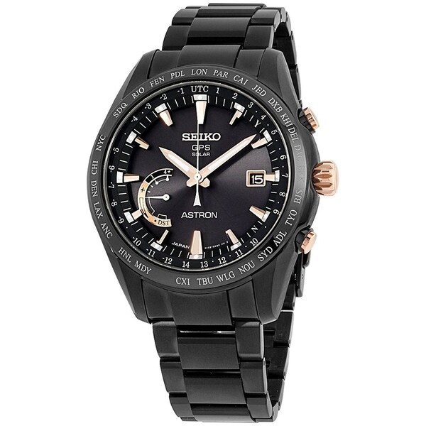 seiko black titanium watch