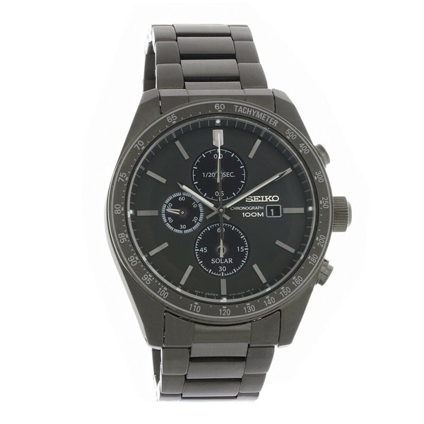 seiko two tone chronograph watch
