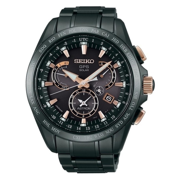 seiko black titanium watch