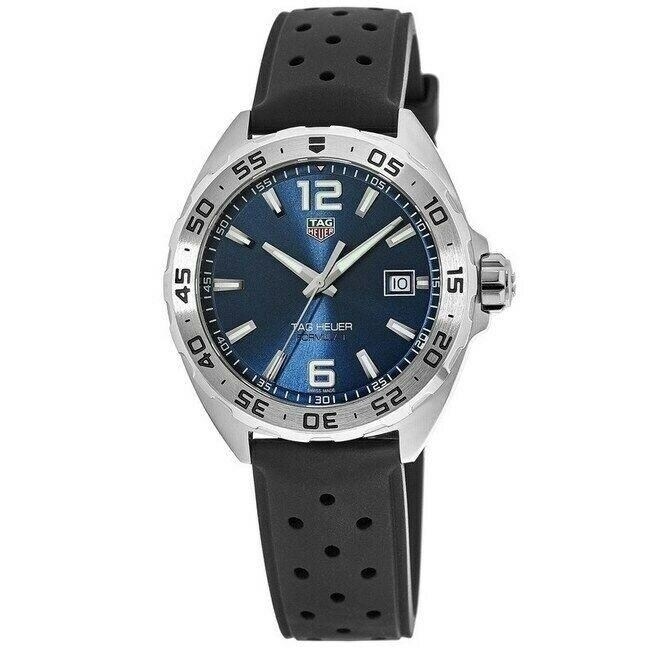 Shop Tag Heuer Men S Waz1118 Ft8023 Formula 1 Black Rubber Watch On Sale Overstock 30380158