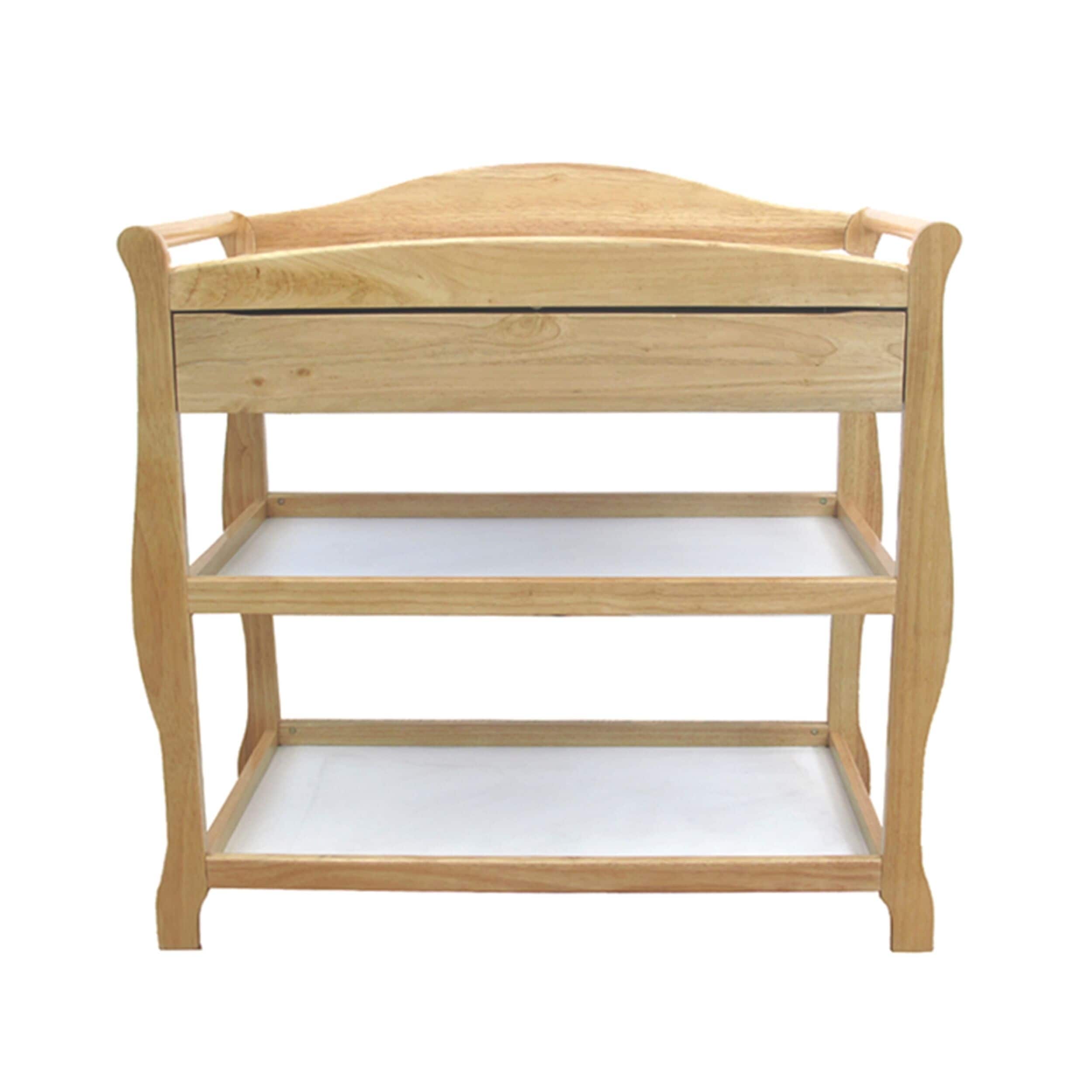 brown changing table