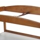 preview thumbnail 4 of 3, Wooden Changing Table with 2 Bottom Shelves and Slatted Sides, Brown