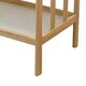 preview thumbnail 3 of 3, Wooden Changing Table with 2 Shelves and Slatted Sides, Natural Brown