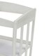 preview thumbnail 3 of 3, Wooden Changing Table with 2 Shelves and Slatted Sides, White