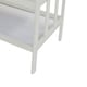 preview thumbnail 5 of 3, Wooden Changing Table with 2 Shelves and Slatted Sides, White