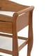 preview thumbnail 2 of 3, Wooden Changing Table with 1 Drawer and 2 Bottom Shelves, Brown