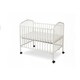 preview thumbnail 2 of 3, Industrial Grid Metal Crib with Folding Mechanism and Casters, White