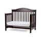 preview thumbnail 1 of 3, Wooden 4 in 1 Convertible Crib with Slatted Details, Cherry Brown