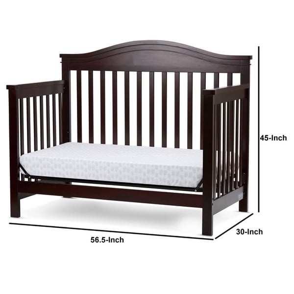 cherry wood 4 in 1 crib