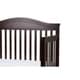 preview thumbnail 4 of 3, Wooden 4 in 1 Convertible Crib with Slatted Details, Cherry Brown