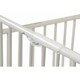 preview thumbnail 4 of 3, Slatted Foldable Metal Crib with Casters and Acrylic Panels, White