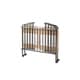 preview thumbnail 3 of 3, Industrial Grid Metal Crib with Folding Mechanism and Casters, Black