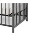 preview thumbnail 4 of 3, Metal 3 in 1 Full Size Twin Arched Crib with Grid Details, Gray