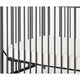 preview thumbnail 3 of 3, Metal 3 in 1 Full Size Twin Arched Crib with Grid Details, Gray