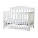 preview thumbnail 1 of 3, Wooden 4 in 1 Convertible Crib with Slatted Details, White