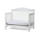 preview thumbnail 3 of 3, Wooden 4 in 1 Convertible Crib with Slatted Details, White