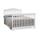 preview thumbnail 4 of 3, Wooden 4 in 1 Convertible Crib with Slatted Details, White