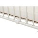 preview thumbnail 4 of 3, Arched and Slatted Metal Crib with Folding Mechanism and Casters,White