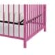 preview thumbnail 4 of 3, Metal 3 in 1 Full Size Twin Arched Crib with Grid Details, Pink