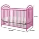 preview thumbnail 5 of 3, Metal 3 in 1 Full Size Twin Arched Crib with Grid Details, Pink