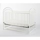 preview thumbnail 1 of 3, Metal 3 in 1 Full Size Twin Arched Crib with Grid Details, White