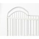 preview thumbnail 2 of 3, Metal 3 in 1 Full Size Twin Arched Crib with Grid Details, White