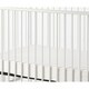 preview thumbnail 3 of 3, Metal 3 in 1 Full Size Twin Arched Crib with Grid Details, White