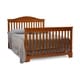 preview thumbnail 2 of 3, Wooden 4 in 1 Convertible Crib with Slatted Details, Brown