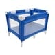 preview thumbnail 1 of 3, Fabric Covered Metal Crib Yard with Mesh Design, Blue