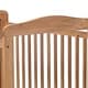 preview thumbnail 3 of 3, Slatted Wooden Window Crib with Casters and 1 Drawer, Brown and Black