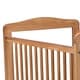 preview thumbnail 2 of 3, Slatted Wooden Window Crib with Casters and 1 Drawer, Brown and Black