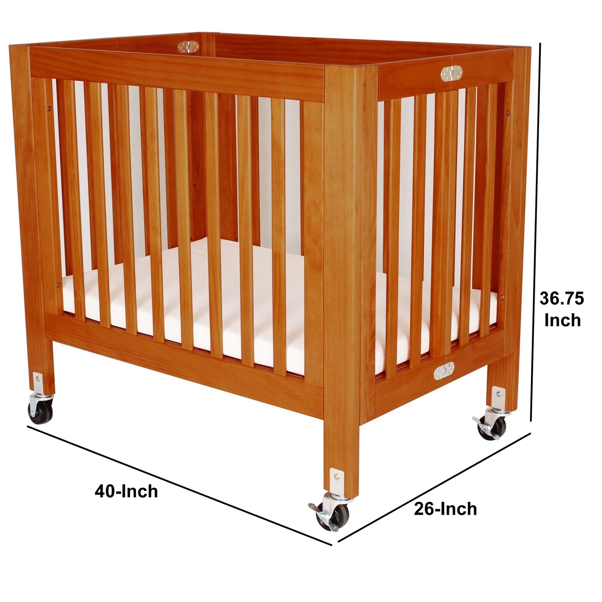 foldable wooden crib