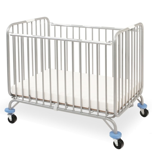 Silver on sale metal crib