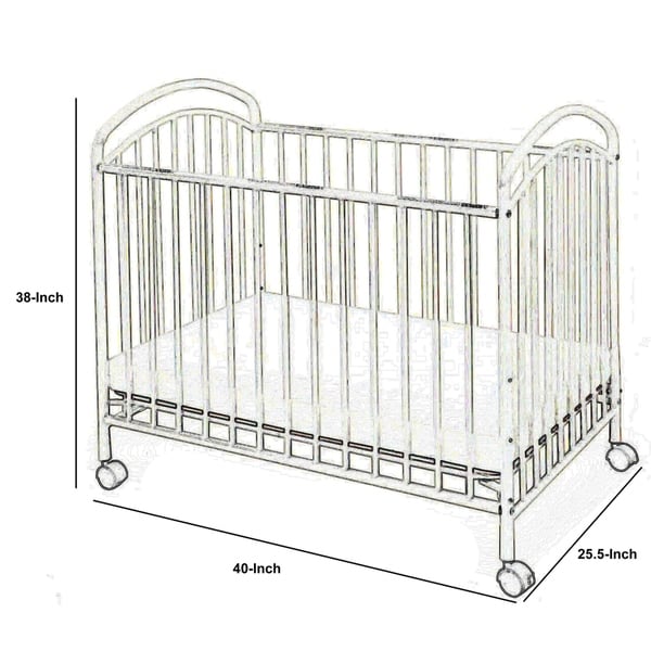 metal mini crib