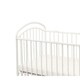 preview thumbnail 4 of 3, Grid Metal Mini Crib with Adjustable Mattress Height and Casters,White