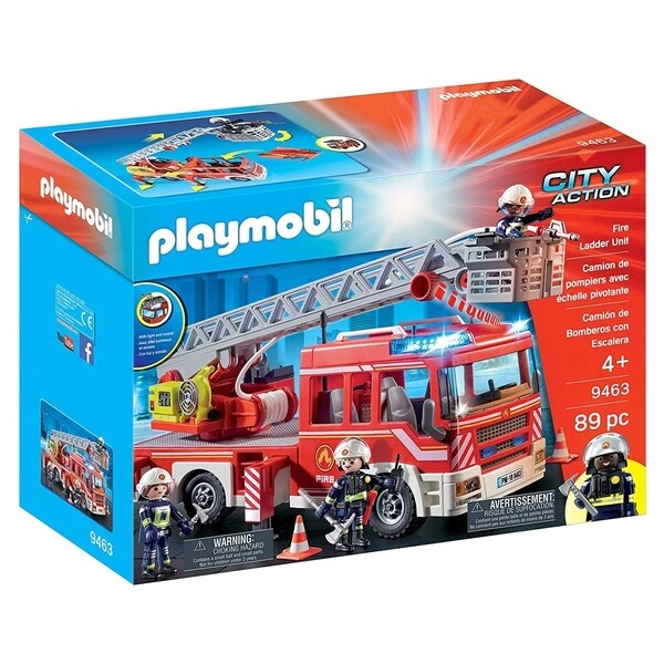 playmobil fire trailer