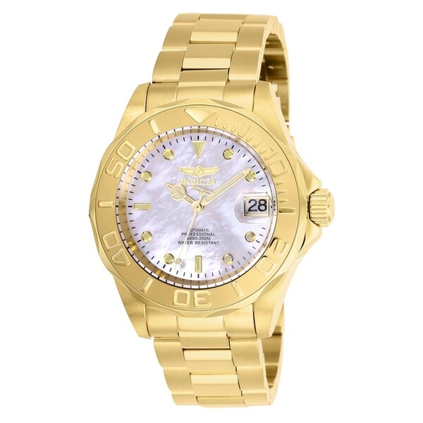 invicta black and gold watch