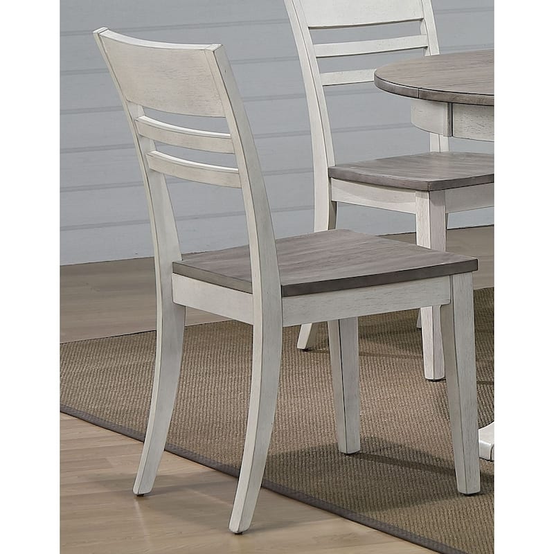 The Gray Barn Avalon 5-piece Transitional Dining Set in Ash and Stormy White